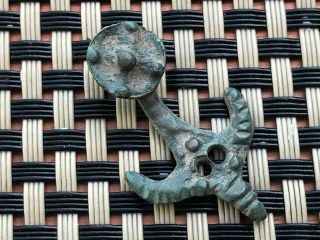 Ancient Roman Bronze Pendant Circa 200 - 300 Ad Very Rare