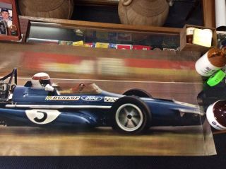 JACKIE STEWART RARE MARCH - FORD 5 FORMULA ONE RACE CAR 1970 POSTER 2