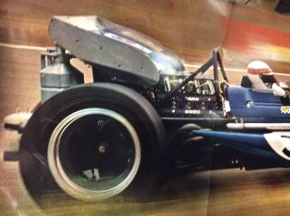 JACKIE STEWART RARE MARCH - FORD 5 FORMULA ONE RACE CAR 1970 POSTER 3