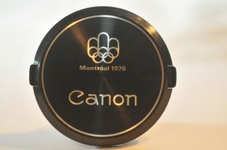 Canon Fd C - 58 58mm Front Lens Cap Montreal 1976 Olympic Vintage Rare Collectible
