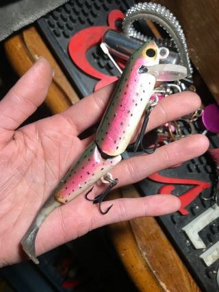 Allen Cole Hand Painted A.  C.  Plug Minnow Lure (with Extra)