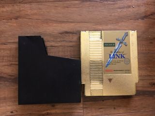 Rare Nes Game Zelda Ii The Adventures Of Link Gold Cartridge