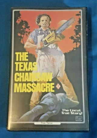 The Texas Chainsaw Massacre,  The Uncut True Story - Vhs Tape - Very Rare K - Tel