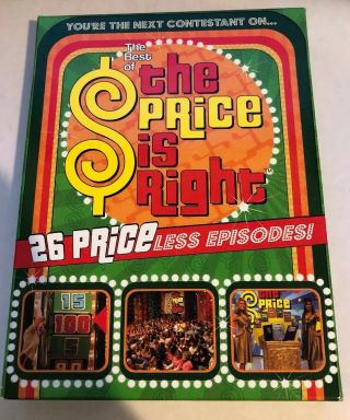 The Price Is Right 26 Price - Less Episodes (dvd,  2008,  4 - Disc Set) Oop Rare Vg
