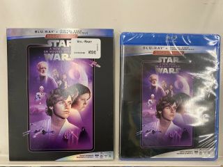 Star Wars Episode Iv: A Hope (blu - Ray Disc,  2019,  Rare Slipcover)