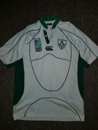 2007 Rugby World Cup Ccc Ireland Jersey Shirt Rare