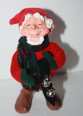 Simpich Character Doll Kringle With His Jingle Bells - Rare With Box
