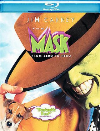 The Mask (blu - Ray Disc,  2008) Comedy Oop Rare Jim Carrey 1994 Film Vg