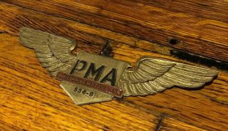 Rare Vintage Automobile Car Club Badge Pma Philippine Motor Association