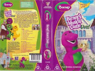 Barney Musical Castle Video Vhs Video Pal A Rare Find