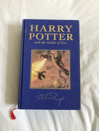 Rare Harry Potter And The Goblet Of Fire Deluxe Gilt Hardback 1st Edition Xmas