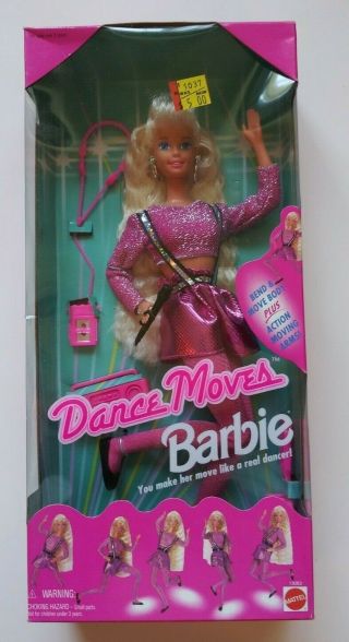 Dance Moves Barbie - Bend And Move Body And Arms - Mattel 13083 - 1994 - Nrfb
