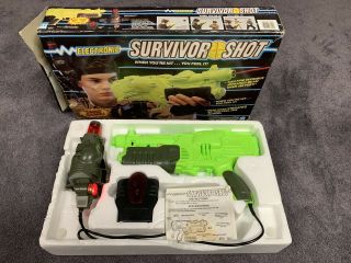 Rare Hasbro Survivor Shot Laser Tag Game Complete