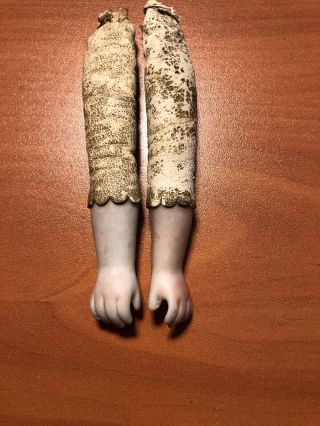 Antique Bisque Doll Arms For Leather Body Doll