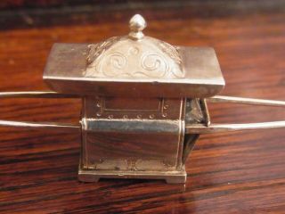 SOLID SILVER CHINESE EXPORT SEDAN CHAIR SIGNED LW & CHINESE STAMP CHINESE SILVER 2