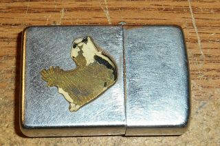 LATE 1940s/EARLY 1950s ZIPPO TOWN AND COUNTRY SETTER FULL SIZE LIGHTER/VERY RARE 2