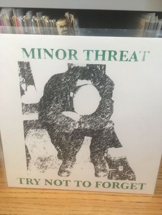 Minor Threat - Try Not To Forget Lp Test Press Rare Punk Hardcore Kbd Void Dc