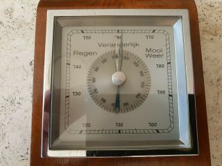 Rare German Art Deco Barometer Thermometer Weatherstation by LUFFT 3