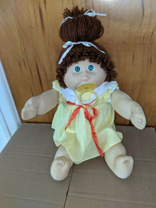 Cabbage Patch Jesmar 4 Auburn Pony And Green Eyes With Freckles Pacifier