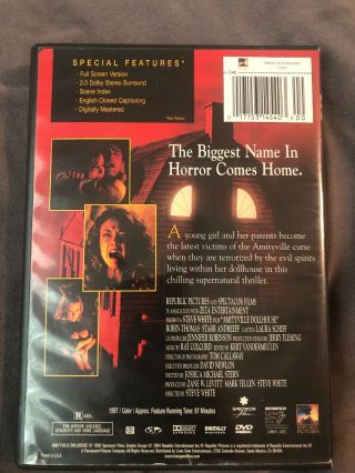 Amityville Dollhouse (DVD,  2004) Evil Never Dies 90 ' s Cult Horror HTF RARE OOP 2