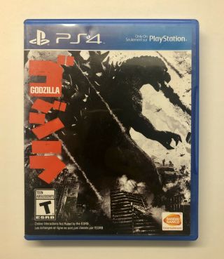 Godzilla Ps4 (sony Playstation 4,  2015) Rare,  Adult Owned,  Pristine