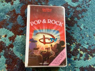 Disney Dtv Pop & Rock Vhs 1984 Clam Shell Rare