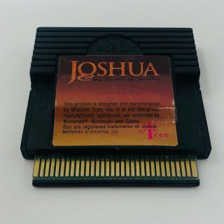 Joshua: The Battle Of Jericho (nintendo Game Boy,  1993) Rare Wisdom Tree