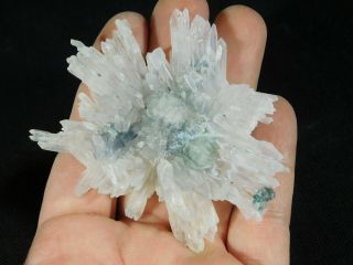A Very Rare Quartz Crystal FLOWER Cluster From Brazil 58.  4gr e 2
