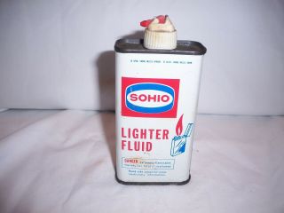 Sohio Lighter Fluid Fuel Tin Can Handy Oiler Very Rare Great Nr