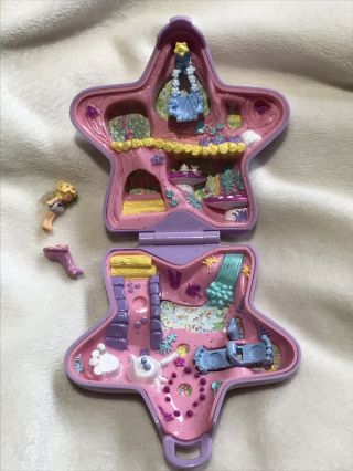 1992 Vintage Polly Pocket Fairy Glade Fantasy Compact Complete Bluebird Toys