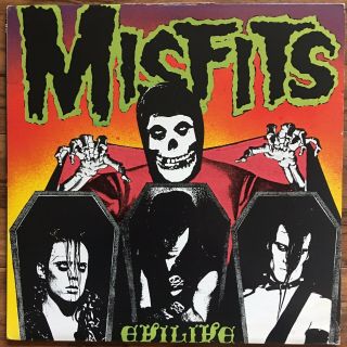 Misfits Evilive Lp Rare 80’s Press Danzig Great Shape