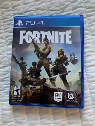 Fortnite Sony Playstation 4 Ps4 Disc With Case Rare