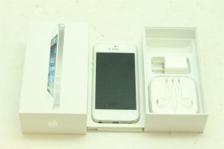 - Apple Iphone 5 - Rare 64gb - White & Silver A1428 Smartphone