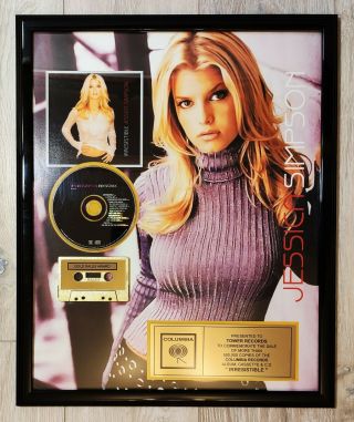 Jessica Simpson Irresistible Columbia Records Gold Award 2001 Very Rare