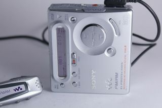 rare Sony MZ - G755 Personal MiniDisc Player with RM - MZ1T remote Am/Fm radio 2