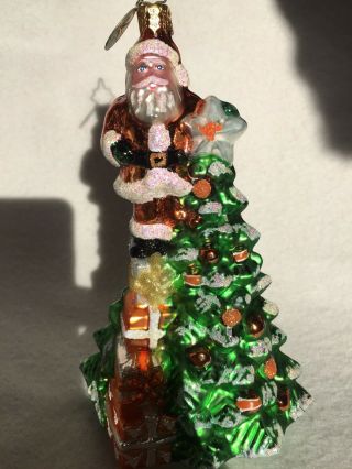 Christopher Radko - Santa Claus On Top Of Christmas Tree " Rare Vintage”