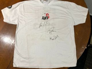 Eve 6 Band Signed Autographed 2003 Tour Shirt Max Collins Siebels Fagenson Rare