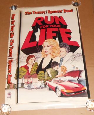 The Tarney/spencer Band Run For Your Life Poster 1979 Promo 36x24 Rare