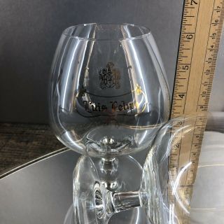 Luis Felipe Rare Large 6” Crystal Glass Cognac Brandy Snifter Glasses Vintage 2