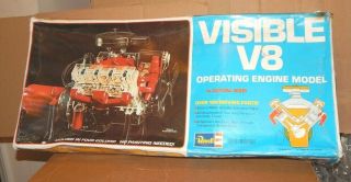 Revel 1/4 Scale Visible V/8 Operating Engine Model Vintage