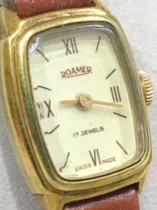 Vintage Ladies Roamer Watch Mechanical Swiss Made 17 Jewels House Joblot