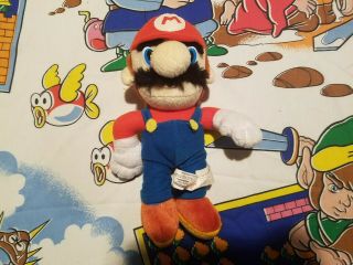 Rare 2002 Play By Play Mario Plush Toy Doll Vtg Htf Nintendo Figure