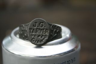 Vintage/antique Giant Ring For " J.  G.  Tarver Texas Giant " 1 3/8 " Diam.