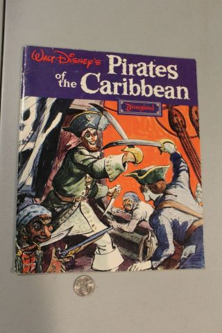 Rare Pass,  1968 Disneyland Walt Disney Pirates Of The Caribbean Souvenir Book