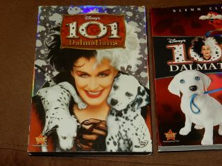 RARE OOP 101 & 102 Dalmatians LIVE ACTION Disney DVD Set w/SLIPCOVERS 2