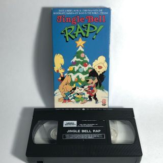 Jingle Bell Rap,  1990 Vhs Tape,  Rare Video Treasures Cartoon Classic Animated