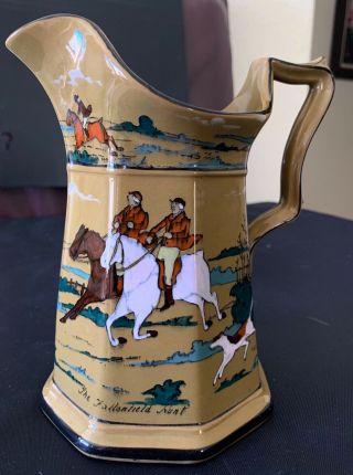 Very Rare Antique Buffalo Pottery Deldare Ware Dated 1909 Signed Pitcher 7 In