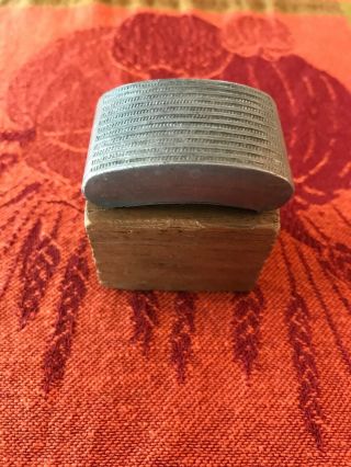 Antique Pewter Snuff Box Unusual Form