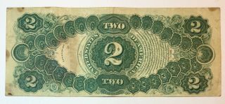 2 DOLLARS 1917 UNITED STATES OLD MONEY RED SEAL,  USA RARE,  No - 1222 3
