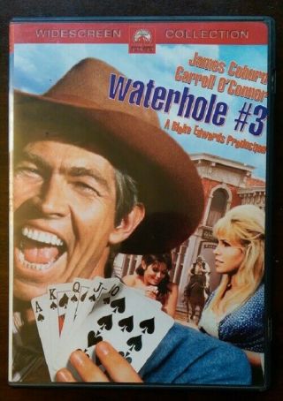 Waterhole 3 Dvd Out Of Print Rare Blake Edwards / James Coburn Comedy Oop